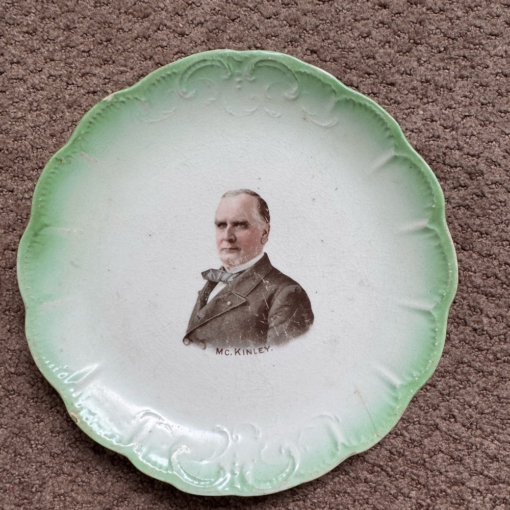1901 President William McKinley plate